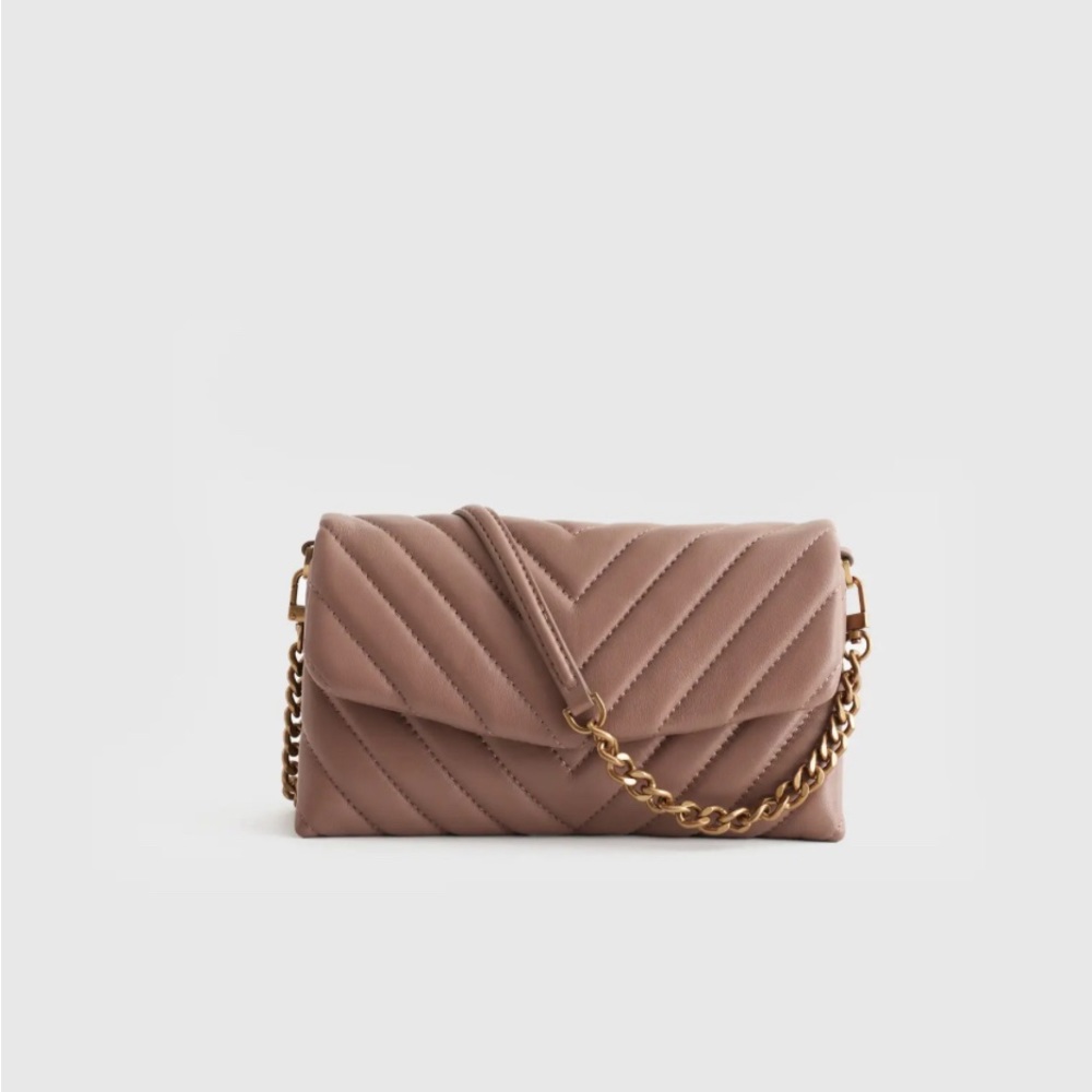 Quince Italian Leather Quilted Crossbody